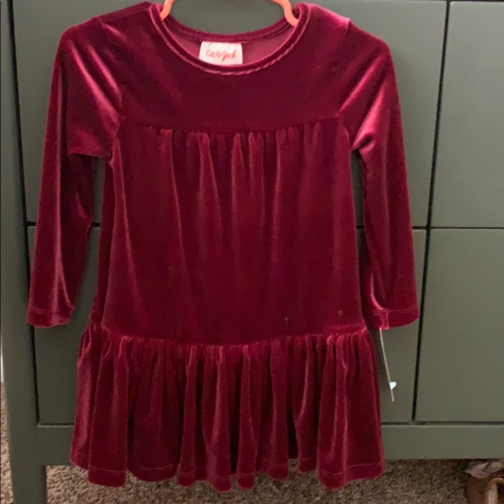 Cat and Jack Velvet Dress 18M